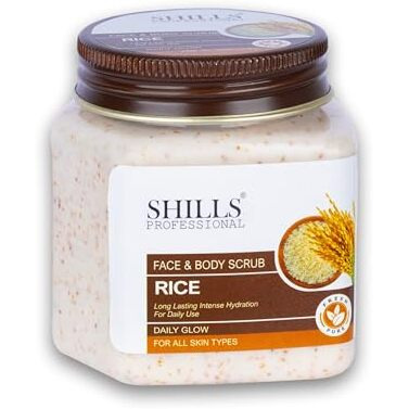 Gnastas Rice Face & Body Scrub For Deep Exfoliation, All Skins, Scrub For Face & Body, Dead Skin Remover Scrub Tan Removal Blackhead Remover Scrub For Women & Girls 1Pc
