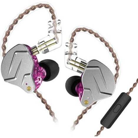 Kz Zsn Pro Hifi In Ear Monitor Earphone Bass Sound Iem Headphones Noise Cancelling Earphone With Mic 0.75Mm 2Pins Detachable Cable For Phone Android Mp3 Mp4 Music