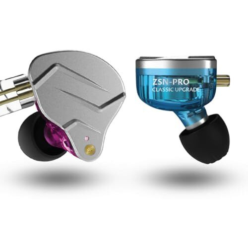 Kz Zsn Pro Hifi In Ear Monitor Earphone Bass Sound Iem Headphones Noise Cancelling Earphone With Mic 0.75Mm 2Pins Detachable Cable For Phone Android Mp3 Mp4 Music