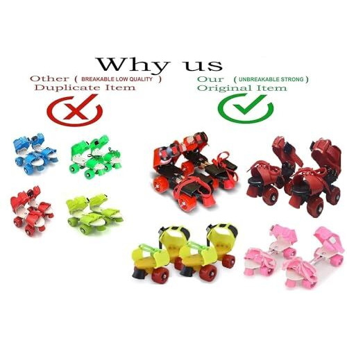 E Royal Shop New Roller Skates For Kids Age Group 4-15 Years Adjustable Inline Skating Shoes (Multi Colour)