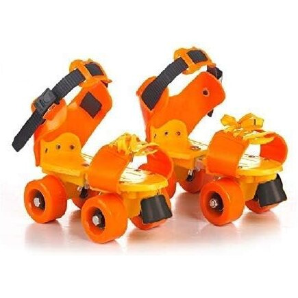 Supreme Deals Supreme Latest Designed Roller Skates With Front Break For Kids Age Group 4-12 Years Adjustable Inline Skating Shoe (Orange Or Green Color)