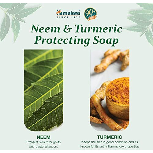 Himalaya Herbals Protecting Neem And Turmeric Soap, 75Gm