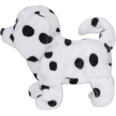 Hamleys Pugs At Play Spotty Walking Talking Dog Soft Toy | Interactive Animal Soft Toys For Kids Age 3Y+ | Birthday Gift For Kids | Stuffed Puppy Plush Animal Toy | Battery Operated Toys, Black-White
