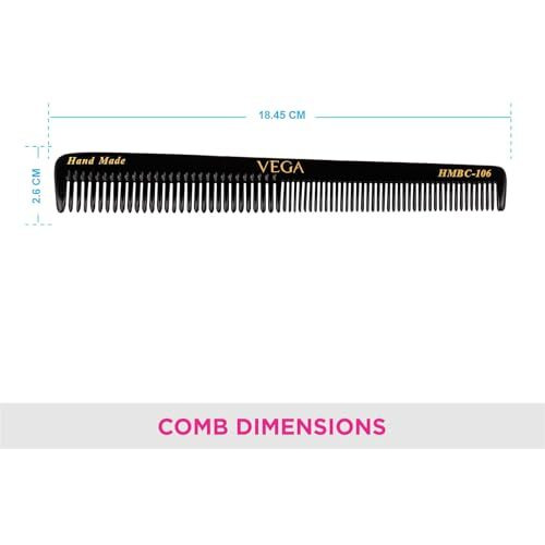 Vega Handcrafted General Cutting & Grooming Comb