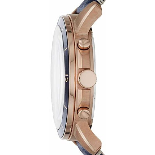 Fossil Men Leather Grant Sport Analog Blue Dial Watch-Fs5237, Band Color-Blue