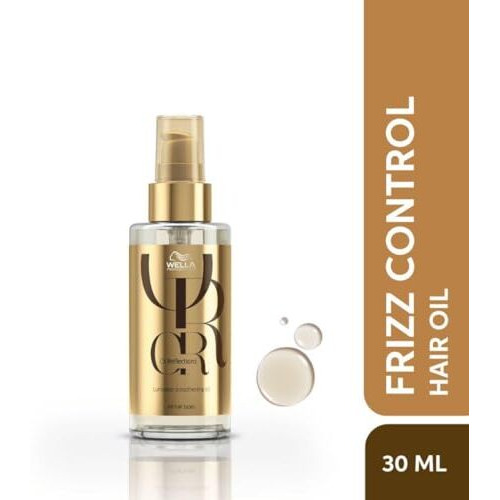 Wella Professionals Oil Reflections Luminous Smoothening Hair Oil | 30 Ml | Non-Sticky Hair Treatment | Avocado & Macadamia Seed Oils | For A Glossy Hair Shine