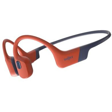 Shokz Openswim Pro Bone Conduction Sports In Ear Headphone,Ip68 Waterproof Open-Ear Wireless Earphones With Bluetooth 5.4,32Gb Of Mp3 Storage,Noise Canceling Mics,9H Playtime For Running,Swimming-Red