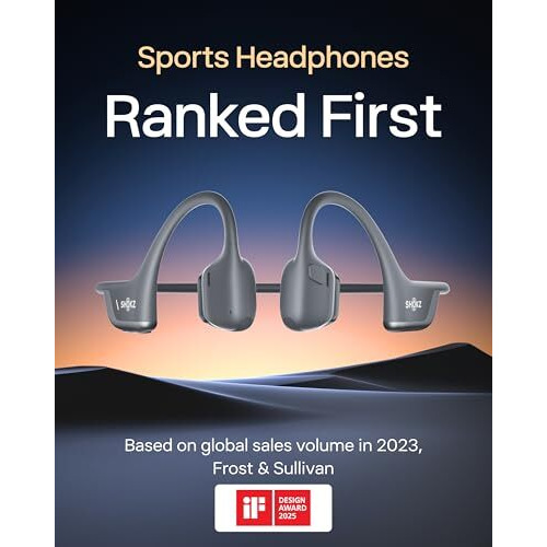 Shokz Openrun Pro 2 Mini Bone Conduction Sport Headphones, Open-Ear Wireless Earphones With Bluetooth 5.3, Noise Cancelling Mics, Ip55 Waterproof, 12H Playtime For Running, Usb-C Qiuck Charge (Black)