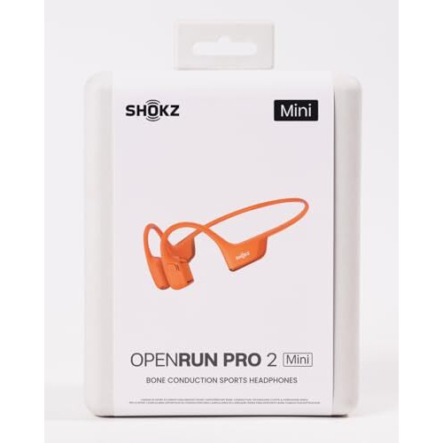 Shokz Openrun Pro 2 Mini Bone Conduction Sport Headphones, Open-Ear Wireless Earphones With Bluetooth 5.3, Noise Cancelling Mics, Ip55 Waterproof, 12H Playtime For Running, Usb-C Qiuck Charge (Orange)