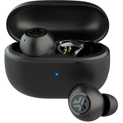 Jlab Go Pop Anc Active Noise Cancelling Earbuds, Bluetooth Earphones, 24+ Hr Playtime Wireless Headphones, Ip55 Sweat-Resistant In Ear Buds With Microphone, Clear Calls & Multipoint, Black