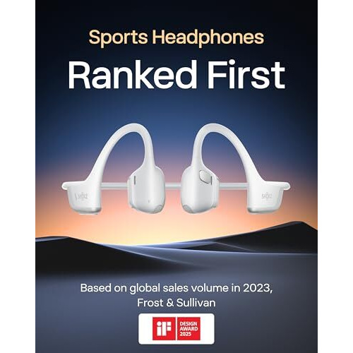 Shokz Openrun Pro 2 Mini Bone Conduction Sport Headphones, Open-Ear Wireless Earphones With Bluetooth 5.3, Noise Cancelling Mics, Ip55 Waterproof, 12H Playtime For Running, Usb-C Qiuck Charge (Silver)