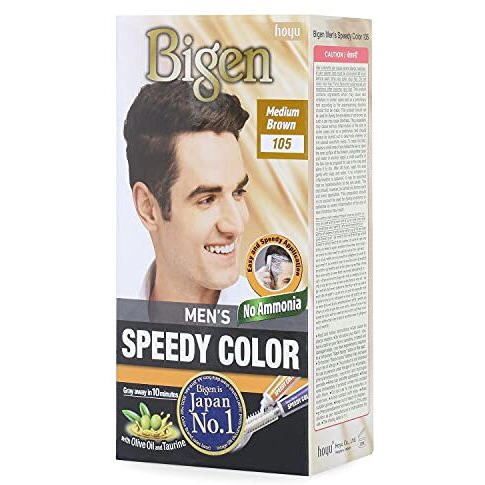 Bigen Bigen Men's Speedy Hair Color Medium Brown 40Gm+40Gm -105, 80G