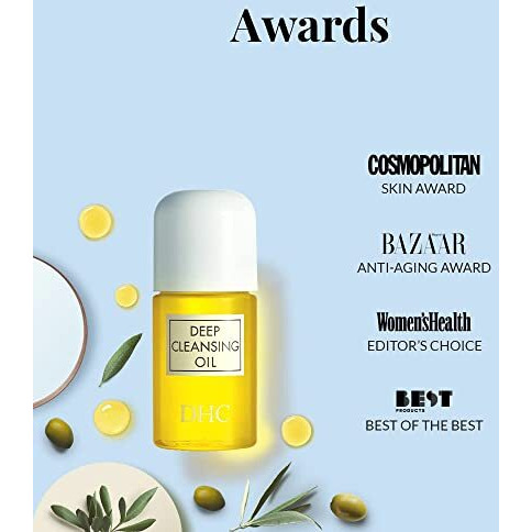 Dhc Beauty Deep Cleansing Oil (30Ml), With Olives, Removes Makeup And Impurities, Cleansing Oil/Makeup Remover For Soft & Glowing Skin