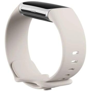 Fitbit Charge 6, Porcelain/Silver Aluminum