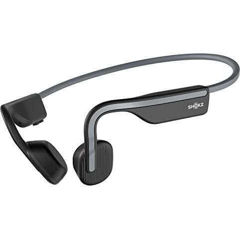 Shokz Openmove Bluetooth Wireless Headphones With Mic, Bone Conduction Wireless Headset With 6H Playtime, Ip55 Waterproof Sports Headphones For Running, Workout, Cycling (Slate Grey)