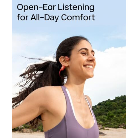 Shokz Openrun Pro Bone Conduction Sports Open Ear Headphones,Open-Ear Sports Earphones With Mic,Bluetooth Wireless Bone Conduction Headset,Ip55 Waterproof,Ideal Sports Headphones Gift (Pulse Pink)