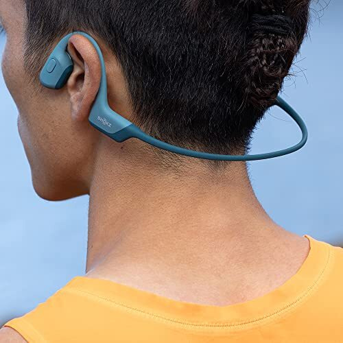 Shokz Openrun Pro Bone Conduction Sports Headphones, Open-Ear Sports Earphones With Mic, Bluetooth Wireless Bone Conduction Headset, Ip55 Waterproof, Ideal Sports Headphones Gift(Cooldown Blue)