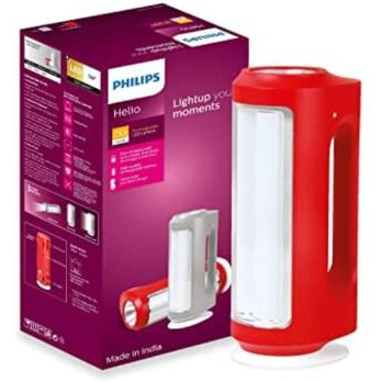Philips Helio Multi-Functional Emergency Rechargeable Led Lantern| 3 Lighting Modes And Dimmability Brightness Control Method | 2200 Mah Battery