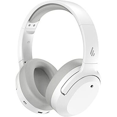 Edifier W820Nb Hybrid Active Noise Cancelling Over-Ear Headphones - White - Over Ear With Wireless Connection