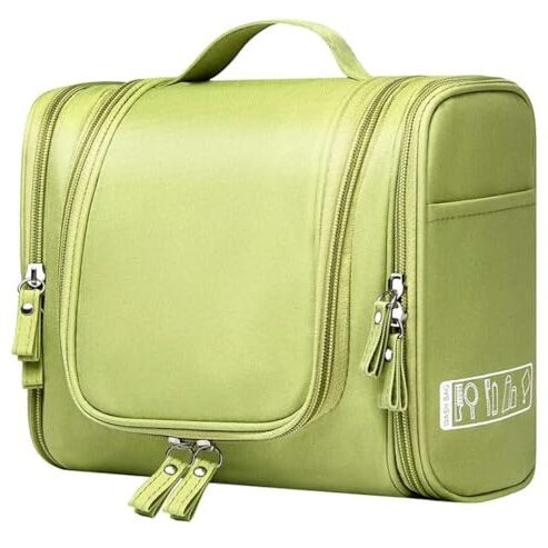Ladiosa Toiletry Bag For Women, Makeup Pouch, Travel Organizer, Travel Pouch, Makeup Bag, Pouches, Makeup Pouches, Toiletry Bag,,Travel Kit, Makeup Pouch Green 8.5X4.7X10.2