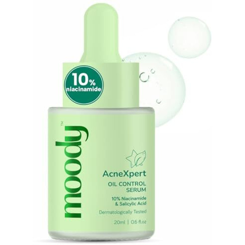 Moody Acnexpert 10% Niacinamide Oil Control & Acne Correction Serum With Azelaic & Salicylic Acid, 20 Ml