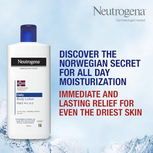 Neutrogena Norwegian Formula Body Moisturizer For Dry Skin 24 Hour Moisturization , 250Ml