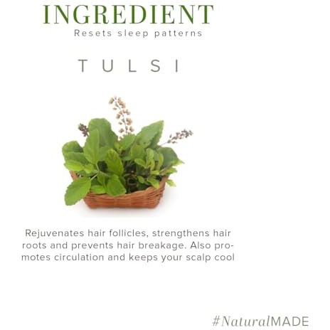 Khadi Natural Tulsi Herbal Hair Oil|Hair Oil For Hair Fall |Non-Sticky Hair Oil For Dry Scalp| Suitable For All Hair Types| 210 Ml