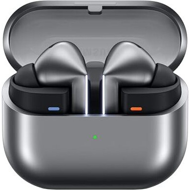 Samsung Galaxy In Ear Wireless Earbuds 3 Pro (Silver) With Galaxy Ai | Adaptive Anc | Real-Time Interpreter | 24-Bit Hi-Fi Audio | Up To 37H Battery | Ip57
