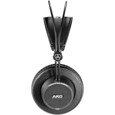 Akg K245 Over Ear Open Back Lightweight Folding Studio Headphones,Wired,Black