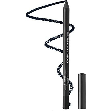 Facescanada Ultime Pro Longwear Opaque Eye Pencil - Solid Black 02, 1.2 G|8 Hr Long Stay|Smooth One Stroke Application|Intense Color Pay Off|Soft Blendable Formula|Smudge Proof|Water Proof