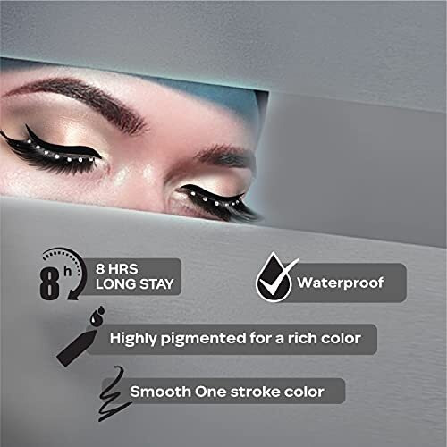 Facescanada Ultime Pro Longwear Opaque Eye Pencil - Solid Black 02, 1.2 G|8 Hr Long Stay|Smooth One Stroke Application|Intense Color Pay Off|Soft Blendable Formula|Smudge Proof|Water Proof