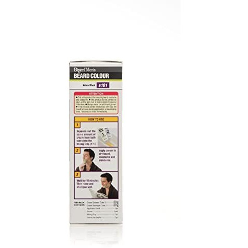 Bigen Mens Beard Colour Natural Black B101
