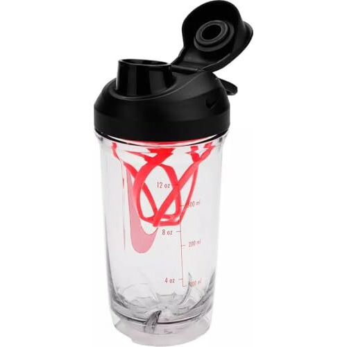 Nike Tr Recharge Shaker Bottle 16 Oz (Clear/Black/Bright Crimson)