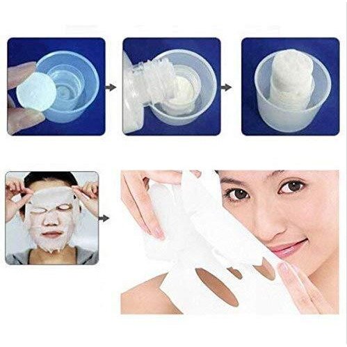 EsKube Compressed Facial Face Sheet Tablets Diy Facial Paper Spa Skin Care - Pack Of 50 Pcs