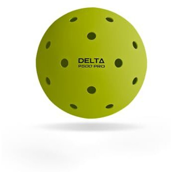 Hundred Delta P500 Pro Pickleball Balls | Pack Of 6 | Usa Pickleball Approved | 40 Hole Design | Tournament Ball (Neon Yellow)