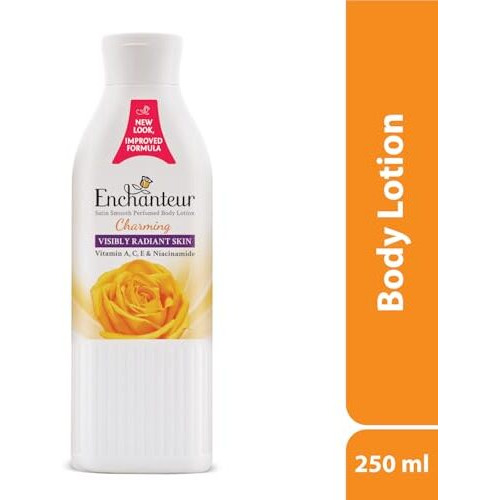 Enchanteur Charming Perfumed Body Lotion, 250Ml, With Aloe Vera & Olive Butter For Satin Smooth Skin