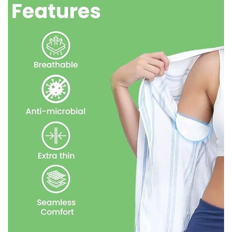 Femisafe Ultra-Absorbent Underarm Sweat Pads  Discreet & Odor-Free Protection For All-Day Comfort (Pack Of 14- Pair Of 7)