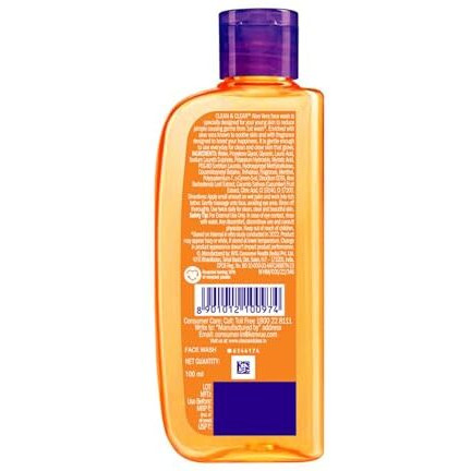 Clean & Clear Aloe Vera Face Wash 100Ml