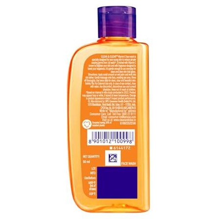 Clean & Clear Vitamin C Face Wash 50Ml