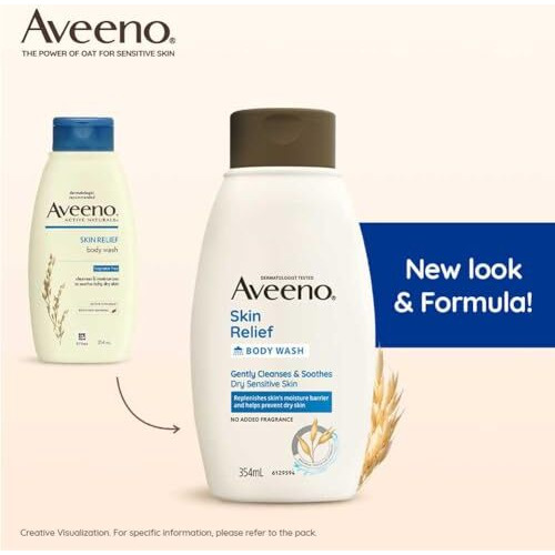 Aveeno Body Wash- Skin Relief Wash For Sensitive Skin, 354 Ml
