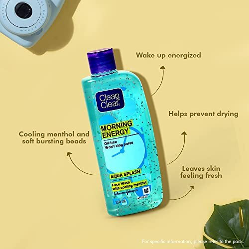 Clean & Clear Morning Energy Aqua Splash, Blue, 150 Ml