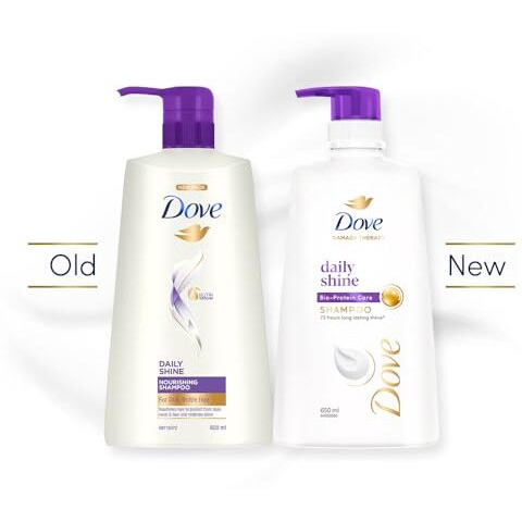 Dove Daily Shine Shampoo For Dull Hair, 650 Ml