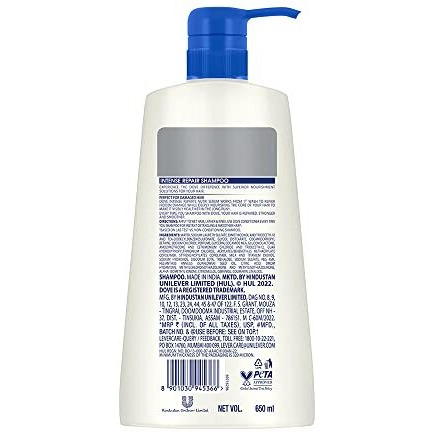 Dove Intense Repair Shampoo For Dry & Damaged Hair, 650 Ml