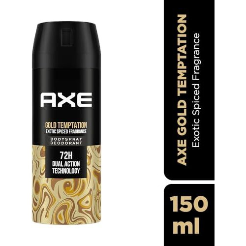 Axe Gold Temptation Long Lasting Deodorant Bodyspray For Men 150 Ml