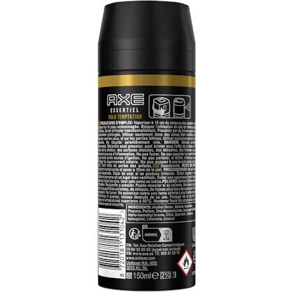 Axe Gold Temptation Long Lasting Deodorant Bodyspray For Men 150 Ml