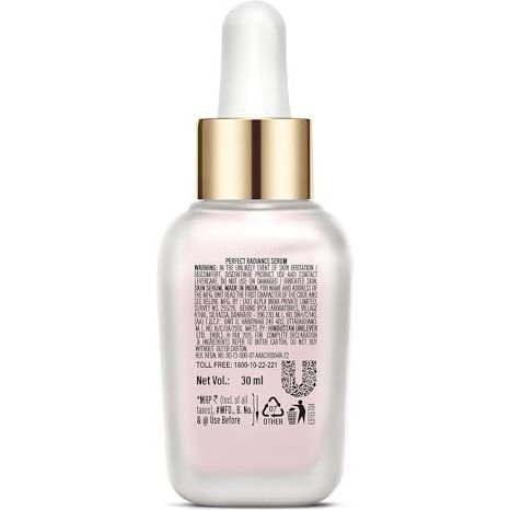 Lakm Absolute Perfect Radiance Skin Brightening Face Serum With Niacinamide, Witch Hazel, Vita-Resorcinol For Radiant & Glowing Skin, 30 Ml