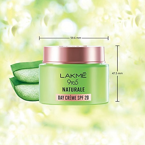 Lakm 9 To 5 Naturale Day Cream, Spf 20 Pa++ With Aloe Vera For Hydrated Skin, 50 G
