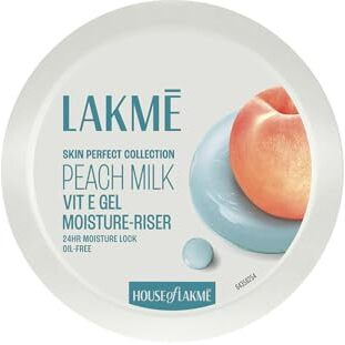 Lakm Peach Milk Vit E Gel Moisturizer, Lightweight Gel To Hydrate Skin | With Vitamin E -200Gm