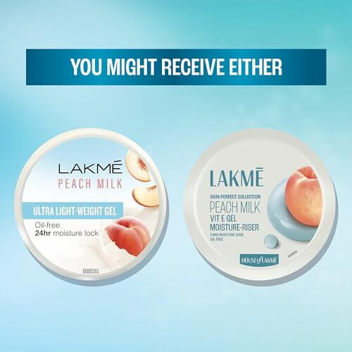 Lakm Peach Milk Vit E Gel Moisturizer, Lightweight Gel To Hydrate Skin | With Vitamin E -200Gm