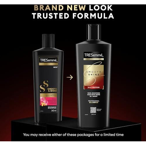 Tresemme Smooth & Shine Shampoo 580 Ml, With Biotin & Silk Proteins For Silky Smooth Hair - Moisturises Dry & Frizzy Hair, For Men & Women